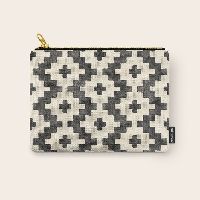 Taos - black and alabaster Carry All Pouch Gallery Image 1