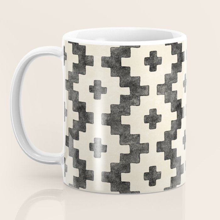 Taos - black and alabaster Coffee Mug Gallery Image 3