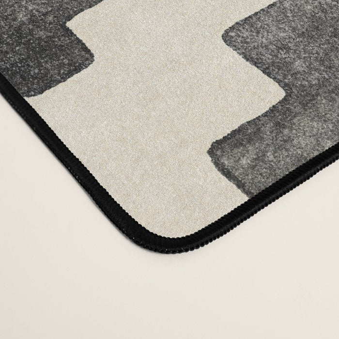 Taos - black and alabaster Desk Mat Gallery Image 4