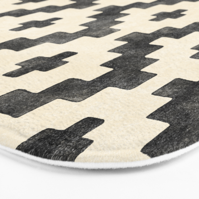 Taos - black and alabaster Bath Mat Gallery Image 3
