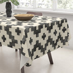 Taos - black and alabaster Tablecloth Gallery Image 3