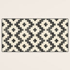 Taos - black and alabaster Desk Mat Gallery Image 3