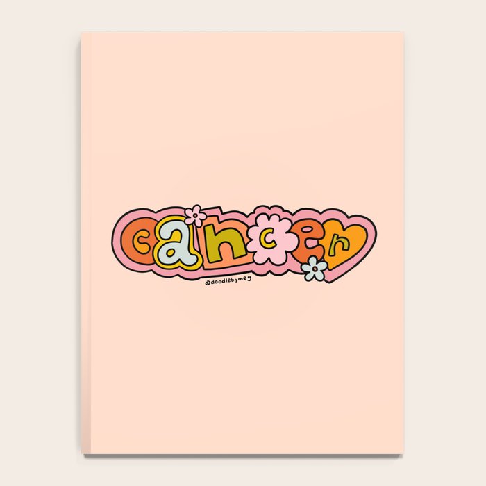 Cancer Zodiac Doodle Letters Notebook Gallery Image 4