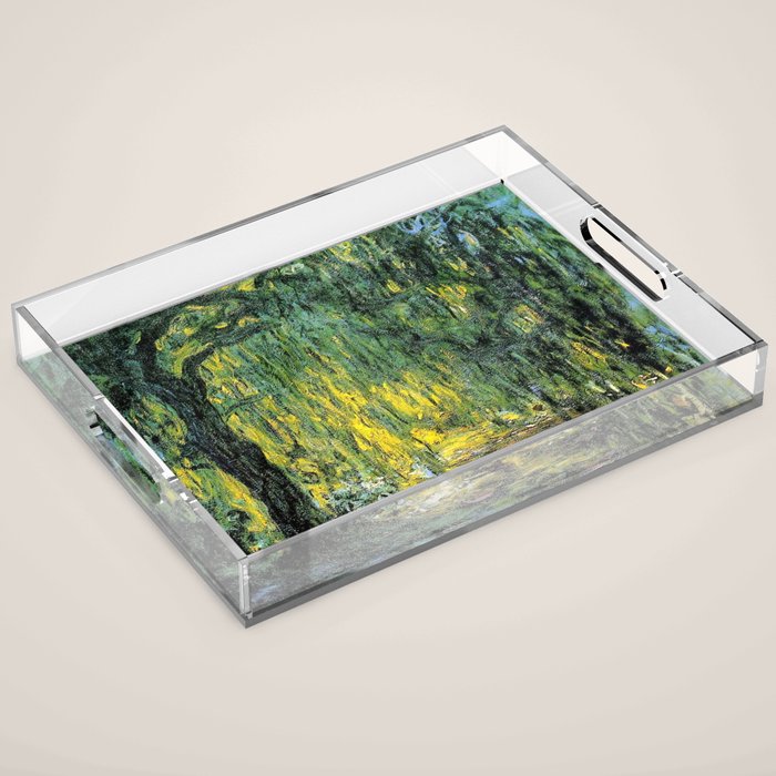 Weeping Willow by Claude Monet Acrylic Tray Gallery Image 1