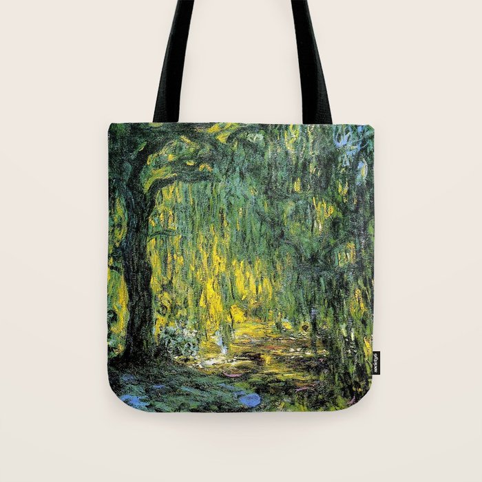 Weeping Willow by Claude Monet Tote Bag Gallery Image 1