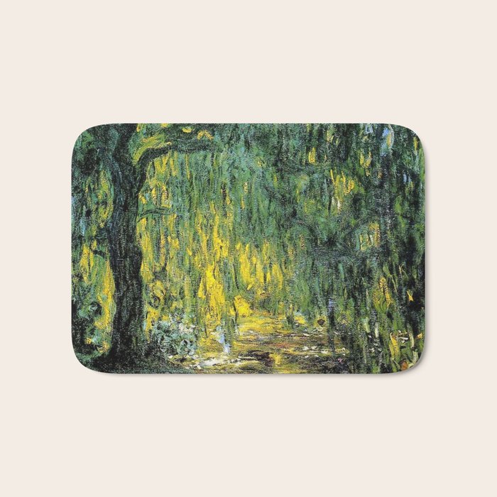Weeping Willow by Claude Monet Bath Mat Gallery Image 1