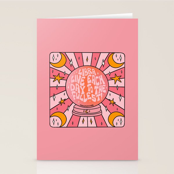 Libra Crystal Ball Stationery Card Gallery Image 2