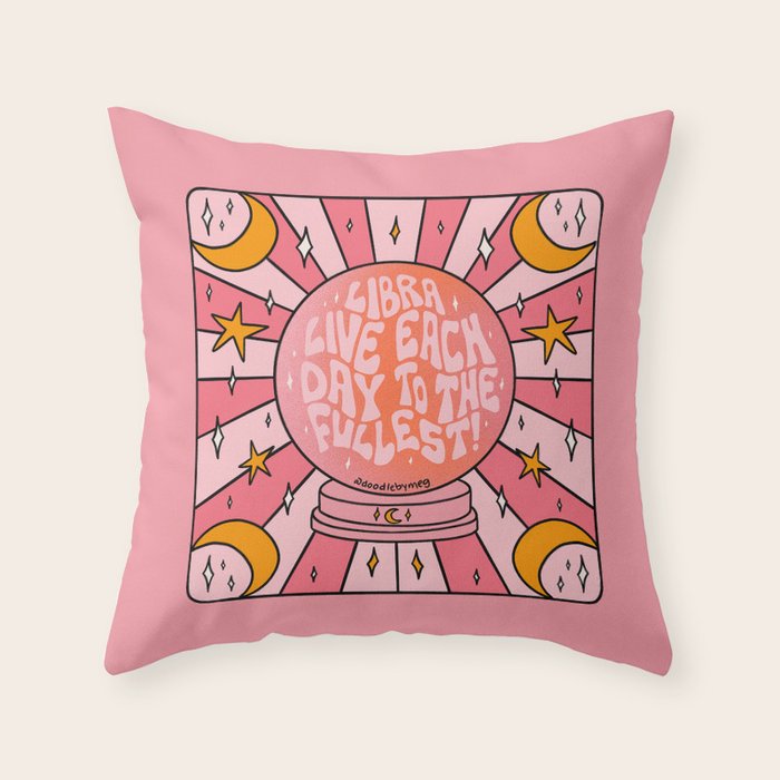 Libra Crystal Ball Throw Pillow Gallery Image 6