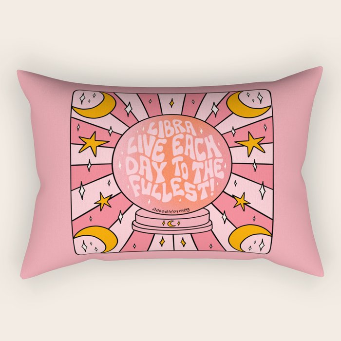 Libra Crystal Ball Rectangular Pillow Gallery Image 1