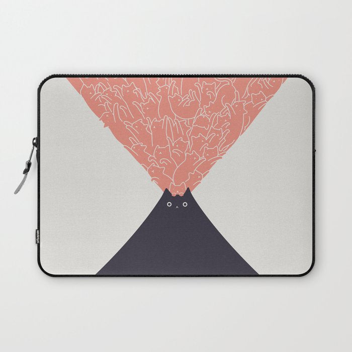 Cat Landscape 102: Vol-cat-no Laptop Sleeve Gallery Image 1