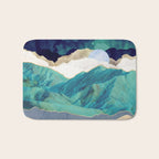 Teal Mountains Bath Mat Gallery Image 1