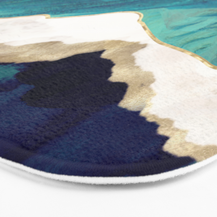 Teal Mountains Bath Mat Gallery Image 3