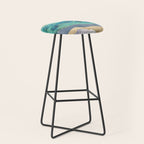 Teal Mountains Stool Gallery Image 1