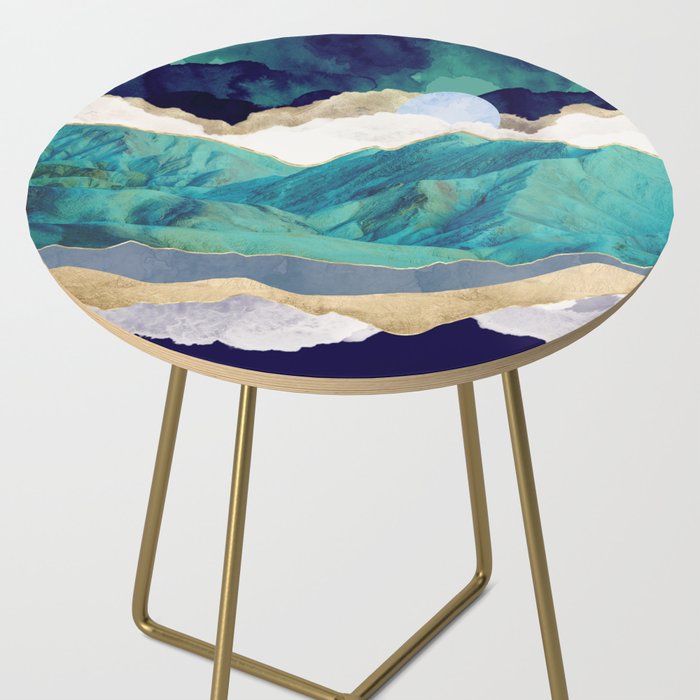 Teal Mountains Side Table Gallery Image 2
