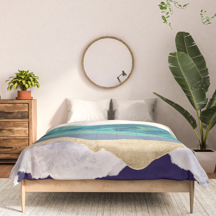 Teal Mountains Comforter Gallery Image 3