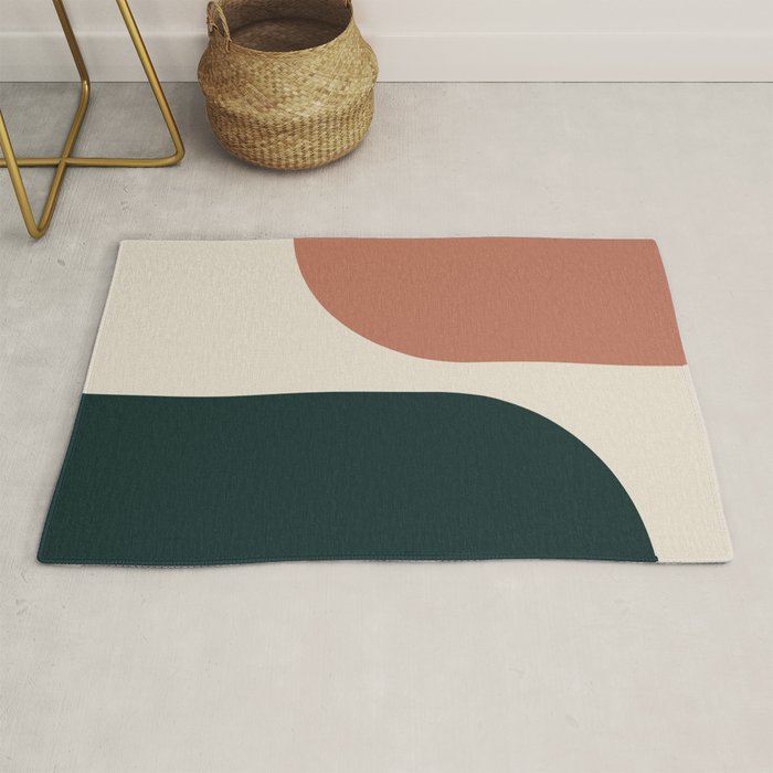 Modern Minimal Arch Abstract LXXXII Rug Gallery Image 1