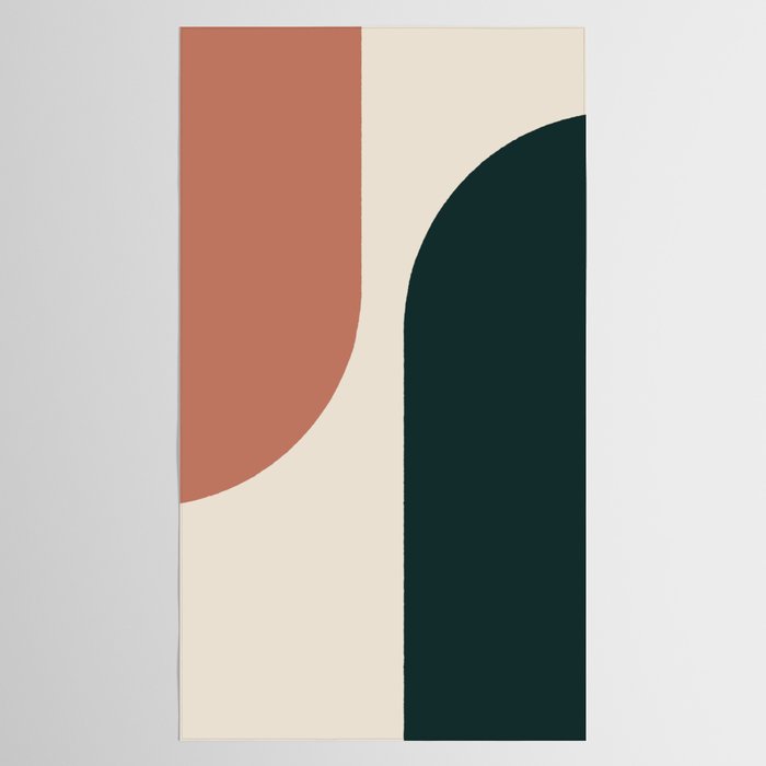 Modern Minimal Arch Abstract LXXXII Tablecloth Gallery Image 2