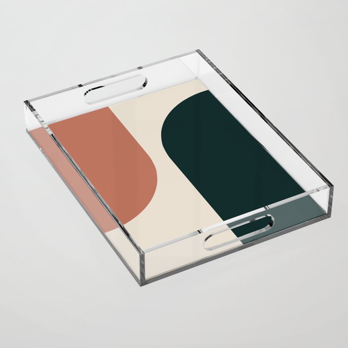 Modern Minimal Arch Abstract LXXXII Acrylic Tray Gallery Image 1