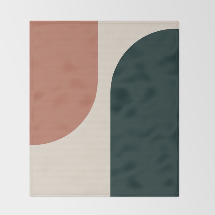 Modern Minimal Arch Abstract LXXXII Throw Blanket Gallery Image 2