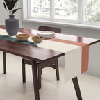 Modern Minimal Arch Abstract LXXXII Table Runner Gallery Image 2