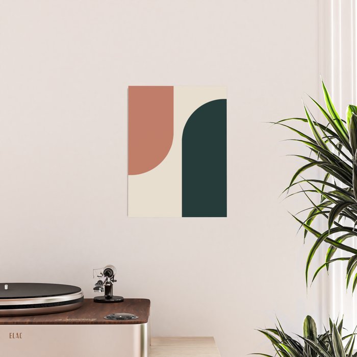 Modern Minimal Arch Abstract LXXXII Poster Gallery Image 2