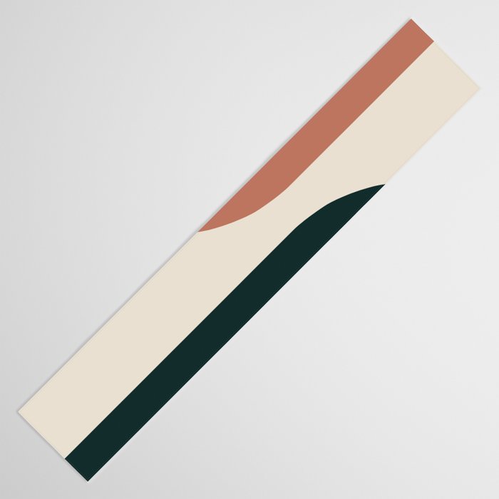 Modern Minimal Arch Abstract LXXXII Table Runner Gallery Image 3