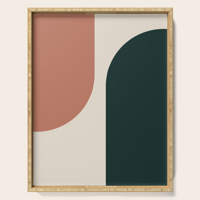 Modern Minimal Arch Abstract LXXXII Serving Tray Gallery Image 1