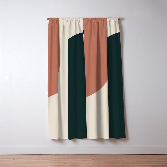 Modern Minimal Arch Abstract LXXXII Window Curtain Gallery Image 3