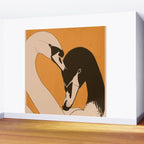 Two Swans 2 Wall Mural Gallery Image 2