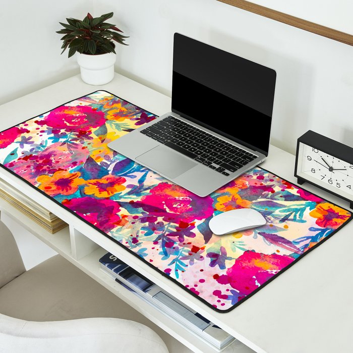 Watercolor flowers and plants 02 Desk Mat Gallery Image 2