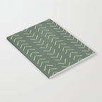 Boho Big Arrows in Leaf Green Notebook Gallery Image 2