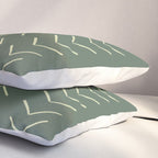 Boho Big Arrows in Leaf Green Pillow Sham Gallery Image 3