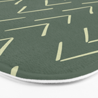 Boho Big Arrows in Leaf Green Bath Mat Gallery Image 3