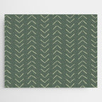 Boho Big Arrows in Leaf Green Jigsaw Puzzle Gallery Image 1