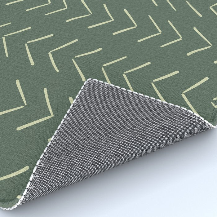 Boho Big Arrows in Leaf Green Rug Gallery Image 4