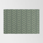 Boho Big Arrows in Leaf Green Rug Gallery Image 2