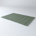 Boho Big Arrows in Leaf Green Rug Gallery Image 3