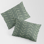 Boho Big Arrows in Leaf Green Pillow Sham Gallery Image 3