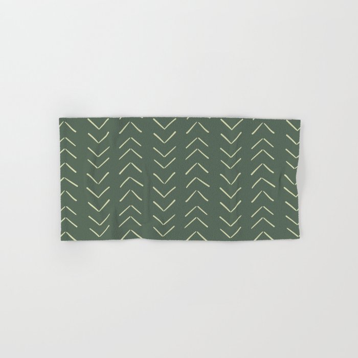 Boho Big Arrows in Leaf Green Hand & Bath Towel Gallery Image 1