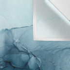 Calming Blue Ocean Flows Abstract Painting Wall Tapestry Gallery Image 3
