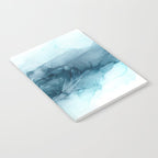 Calming Blue Ocean Flows Abstract Painting Notebook Gallery Image 2