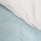 Calming Blue Ocean Flows Abstract Painting Comforter Gallery Image 4