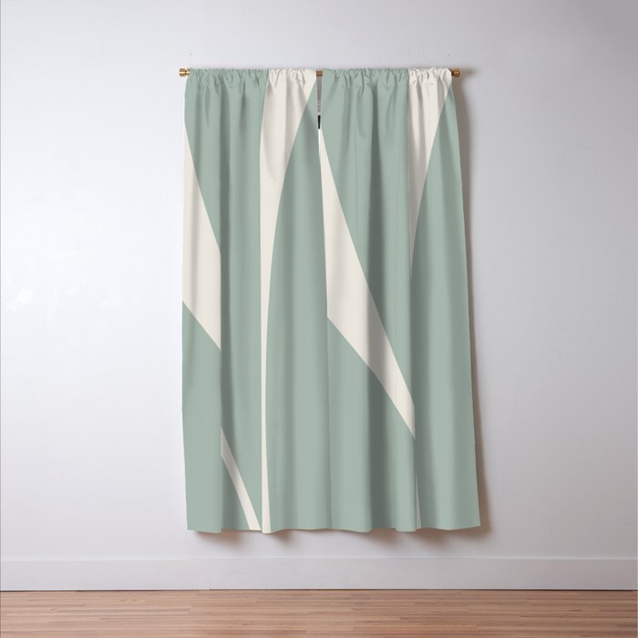 Minimalist Plant Abstract XXIII Window Curtain Gallery Image 3
