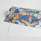 Watercolor Floral PEACE Sign illustration Wrapping Paper Gallery Image 2