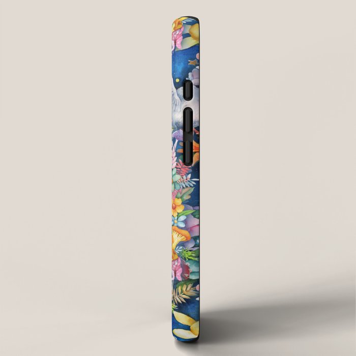 Watercolor Floral PEACE Sign illustration iPhone Case Gallery Image 2