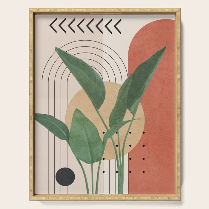 Nature Geometry V Serving Tray Gallery Image 1