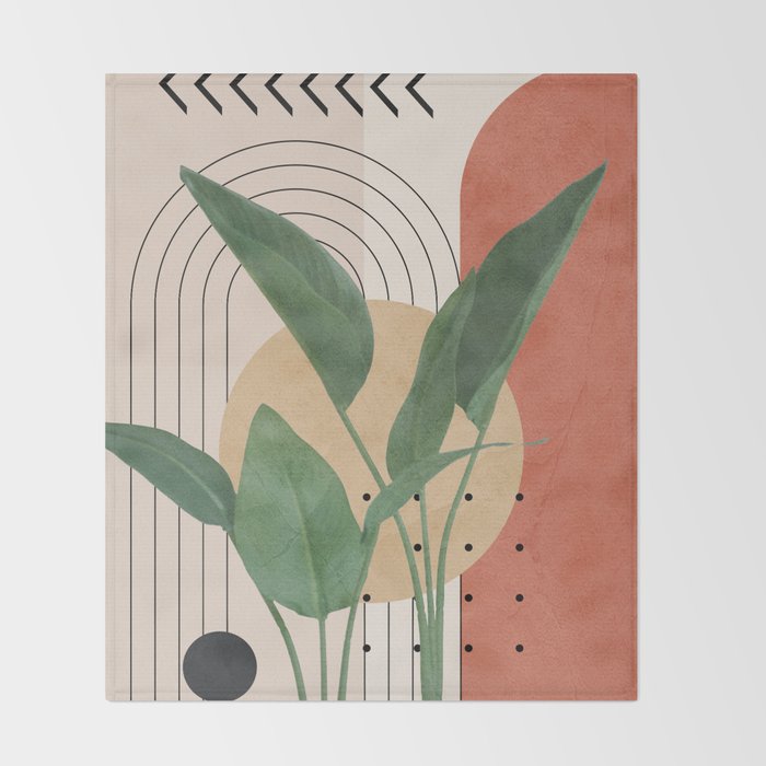 Nature Geometry V Throw Blanket Gallery Image 2