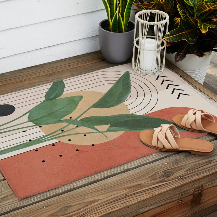 Nature Geometry V Outdoor Rug Gallery Image 2
