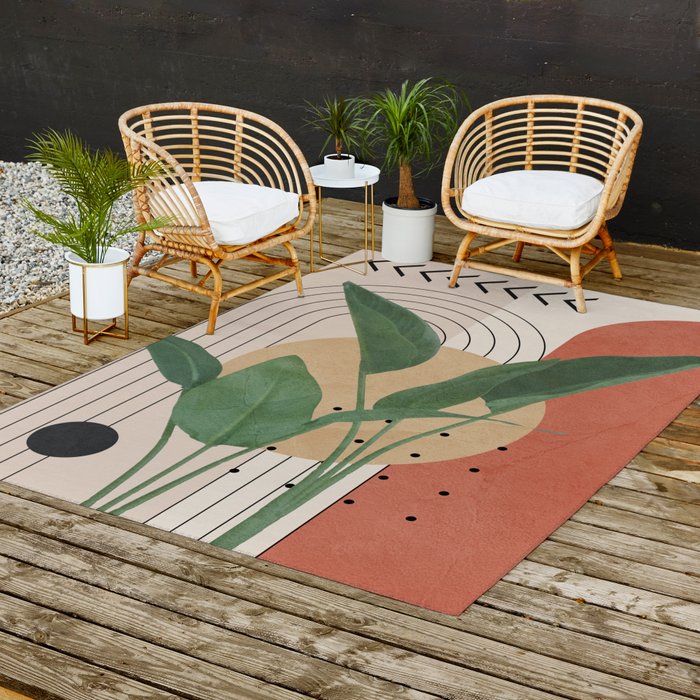 Nature Geometry V Outdoor Rug Gallery Image 2