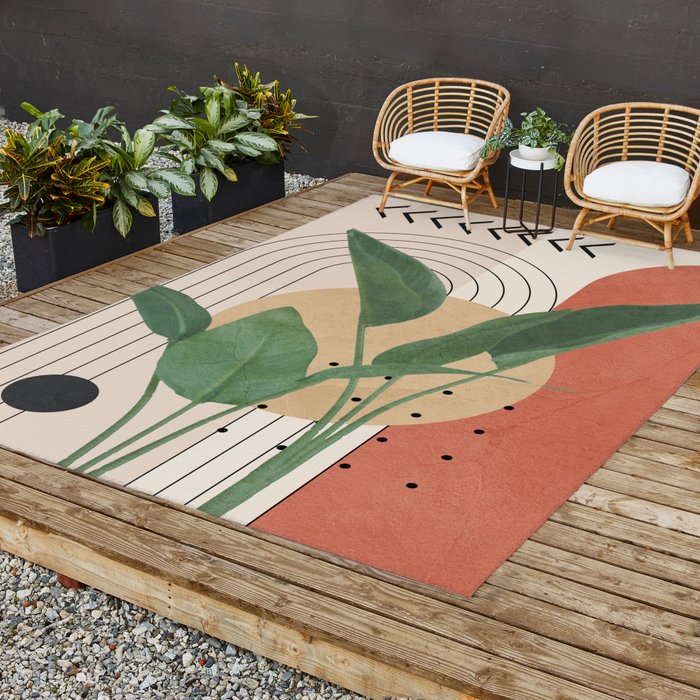 Nature Geometry V Outdoor Rug Gallery Image 2
